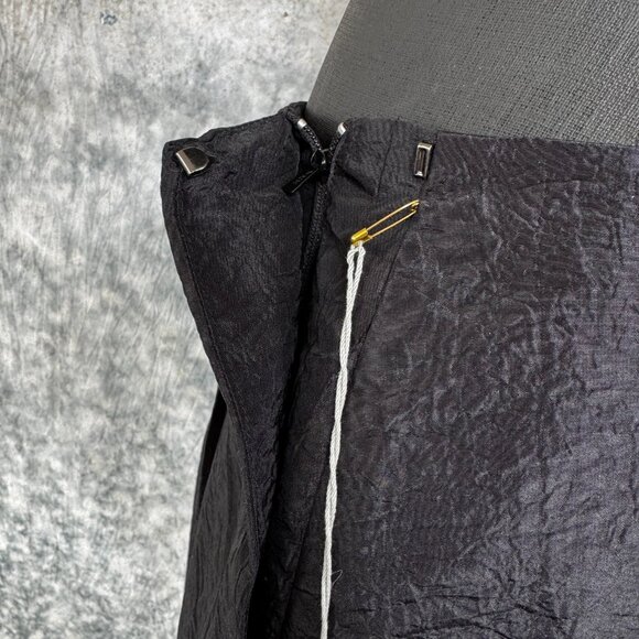 Worth Black Crushed Taffeta Skirt - NWT Size 6 - Picture 4 of 5